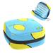 Fruit Lemons Blue Sanitary Napkin Storage Bag Feminine Menstrual Cup Pouches Nursing Pad Holder Tampon Bags Portable Period Bag for Women Teen Girls 1Pcs Multi-colored 4
