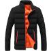 oelaio Mens Women's Heated Jacket Long Sleeve Winter Warm USB Heating Coat with Hood Windproof Down Coat for Outdoor Orange Large - Buy Online on SooperMarket.com