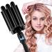 3 Barrel Curling Iron Hair Tools Curling Iron Fast Heating Ceramic Hair Waver Curler 25mm Hair Curling Wand (Black)