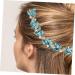 ABOOFAN Piece Rhinestone Chain Hair Comb Crystal Hair Clip Hair Comb Slide Clip Bridal Hair Pin Hair Clips Hair Side Comb Flower Girls Hair Pin Hair Fork Wedding Bridesmaid Headband Alloy Sky-blue 0.6X4.5X19CM - Buy Online on SooperMarket.com