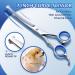 Gimars 5 in 1 Professional Dog Grooming Scissors Kit - Titanium Coated Straight, Thinning, Curved Shears & Comb Set with Safety Round Tip - Heavy Duty, 4CR Material, Blue Color - Buy Online on SooperMarket.com