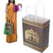 Ramadan Gift Bag Mubarak Sign Design Paper Bag with Paper for Festival Decorations - Buy Online on SooperMarket.com
