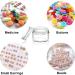 5ml Jaws with Lids - 42pcs Mini Cream Containers for Cosmetics & Nail Art | Transparent Dose with Labels & Spatula - Buy Online on SooperMarket.com