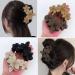 4pcs Flower Hair Clips for Women | Matte Hawaiian Hair Accessories - Strong Hold Claw Clips - Buy Online on SooperMarket.com