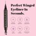 The Quick Flick - Intense Black Cat Eyeliner Stamp | Water-Proof & Smudge-Proof Felt-Tip Pen | 10mm Winged Eyeliner - 2 Pens - Buy Online on SooperMarket.com