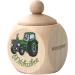 Giftissimo milk toothpot boy tractor made of wood personalized with engraving - tooth box with name as a gift for birthday baptism ... - individual tooth box for milk teeth