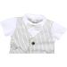 AmzBarley Baby Boys Gentleman Suit Outfit | Ivory Tuxedo Rompers 3-4 Years - Buy Online on SooperMarket.com