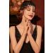 BABEYOND 1920s Flapper Chain Headband for Women in Black - Great Gatsby Style - Buy Online on SooperMarket.com