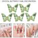 1Bag Butterfly Rhinestones 3D Fashionable Craft Accessories Embellishment For Decoration Green H098 - Buy Online on SooperMarket.com