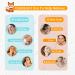 Adorable Cooling Eye Mask Gel - Reusable Hot Cold Therapy for Puffiness Dark Circles Eye Bags & Dry Eyes - Soft Plush Backing - Post Surgery & Migraine Relief #09 Orange - Buy Online on SooperMarket.com