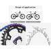 DECKAS Round Chainring 110BCD - 36T to 52T Narrow Wide for 7-12 Speed Chains - Buy Online on SooperMarket.com