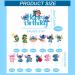 49 Piece Cartoon Cake Topper Set - Perfect Birthday Decoration for Girls | STI Muffins & Tortendeko in Blue - Buy Online on SooperMarket.com