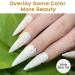 YTD Likomey Nude Gel Nail Polish 15ml - French Jelly Milky White with Gold Foil | UV Varnish for Light Skin Tone - Buy Online on SooperMarket.com