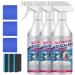 Stubborn Stains Cleaner Bathroom Descaler Spray Efficient Bathroom Cleaner with Spray Nozzle Bathroom Cleaner Foam Limescale Cleaner Stubborn Stains Cleaner 3pcs