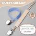 Pacifier Clip for Boys Girls - MORIBOX Silicone Paci Clip with Teething Relief - 2 Pack (P-Beige&Blue) - Buy Online on SooperMarket.com