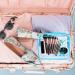 Clear TSA Approved Quart Size Travel Toiletry Bag - Blue Cosmetic Pouch for Airport Security - Buy Online on SooperMarket.com