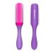 Denman Curly Hair Brush D3 (African Violet) 7 Row Styling Brush for Detangling Separating Shaping and Defining Curls - For Women and Men