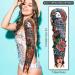 Classic Sailor Jerry Style Temporary Tattoo Sleeves - 55 Old School Stickers for Adults, Kids, Men, Women - American Traditional Flower Design - Buy Online on SooperMarket.com
