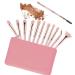 Daubigny 12 PCS Eye Makeup Brushes Set - Professional Eyeshadow, Concealer & Blending Tools with Carrying Bag (Pink) - Buy Online on SooperMarket.com
