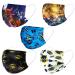 50 PSC Kid Disposable Face Masks,3ply Uniquely Designed Tie-Dye DisposableFace Masks,Adjustable Nose Clip,Facial Cover with Elastic Earloop for Girls Boys(Non-Medical Masks) Blue