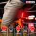 Blitzu Cyborg 168T USB Rechargeable Bike Tail Light - Bright Rear Cycling Safety Flashlight for Road and Mountain Bikes. Perfect for Helmets. Front Headlight and Back Set for Kids, Men, and Women - Buy Online on SooperMarket.com
