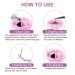Eyelash Extension Glue Rings 100PCS - Disposable Fanning Cups - Pink MEKK Lash Supplies - Buy Online on SooperMarket.com