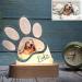 Personalized Photo LED Night Light Pet Dog Cat Paw Customized Pictures USB Tablet Lamp for Anniversary Christmas Lover Gifts (1 Color 1) 1 Color 1