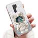Tivenfezk Nadoli for Xiaomi Redmi 9 Treibsand B r Astronaut Hidden Stand Shell caricature glitter astronaut stand Soft silicone bling cell phone case.