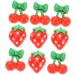 FRCOLOR 300 Pcs Nail Fruits Decoration Strawberry Nail Tool Lip Gloss Hand Cherry Slices Fruit Flatback Travel Bottles for Toiletries Nail Fruit Slices Pineapple Accessories Red Resin 3d - Buy Online on SooperMarket.com