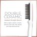 Conair Double Ceramic Straightening Brush - Heated Hair Brush for Smooth Shiny Hair | V-Shaped Bristles | International Shipping Available - Buy Online on SooperMarket.com