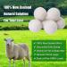 Organic Wool Dryer Balls XL 6-Pack | Natural Reusable Fabric Softener | Eco-Friendly Baby Safe Anti-Static | Chemical Free Energy Saving Laundry Solution - Buy Online on SooperMarket.com