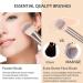 20 Pcs Professional Makeup Brushes Set - Foundation Eyeshadow Blush Brushes - Travel Kabuki Blending Concealers Face Powder Eye Makeup Brush Sets with Gift Box - Champagne - Buy Online on SooperMarket.com