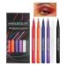 Matte Eyeliner Pencil Set - Sweat Resistant Eyeliner No Irritation Face Makeup Supplies for Gatherings Dates Party Virtcooy