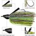 MadBite Swim Jig Fishing Lures 5 Pack - Heavy Brush Guard, Silicone Skirt, Needle Point Hooks - 3/8 oz and 1/2 oz Sizes - Multi-Color Kits - Clear & Muddy Water - Includes Storage Box - Buy Online on SooperMarket.com