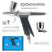 Uouteo Airbrush Trigger Gun Air Brush Gun with 0.3 mm Needles 7CC &10 CC Cup for Painting 166TH 0.3mm Airbrush Kit