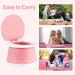 Foldable Portable Potty Seat for Kids - Small Pink Travel Potty Training Toilet for Toddlers - Indoor & Outdoor Foldable Toilet Seat for Car - Children's Portable Toilet - Buy Online on SooperMarket.com