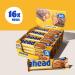 Ahead Vegan Sweets Bar - Salted Peanut Caramel - Keto & Sugar-Free Chocolate - 16x35g - Only 5g Net Carbs - Improved Recipe - Buy Online on SooperMarket.com