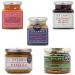 Dylan's Sauce Jar Pick N Mix - Choose From 5 Flavours | Celtic Dragon Piccalilli Pickled Samphire Strawberry Balsamic Preserve Salted Butterscotch-Sauce - Pack of 5