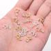 Lusofie 30Pcs 3D Star Rhinestone Nail Charms - Silver & Gold Alloy Star Gems for Nail Designs - DIY Nail Accessories - Buy Online on SooperMarket.com