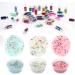 PHOGARY 48 Bottles Nail Art Decoration - Glitter Powder Sequins & Beads for DIY Nail Eye & Face Makeup - Buy Online on SooperMarket.com