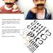 Self Adhesive Fake Eyebrows Beard 60 Pcs Moustache and Eyebrows Stick on Fake Eyebrows and Moustache Kit for Old Man Dress Up Grandpa Costume Accessories - Buy Online on SooperMarket.com
