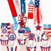 48pcs 4th Of July Cupcake Toppers Wrappers Independence Day Cupcake Toppers Firework Star USA Patriotic Cupcake Picks Patriotic Party Supplies Cake Decorations - Buy Online on SooperMarket.com