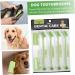 GANAZONO 3 Sets Pet Toothbrush Toothpaste for Dogs Green Dog Toothbrush Pet Mouth Cleaning Tool Tools Pp - Buy Online on SooperMarket.com