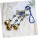 OSALADI Turkish Eye Wall Hanging 3 pcs Delicate Owl Bell Pendant Creative Wall Ornament Unique Home Pendant Bluex3pcs 25x6.8cmx3pcs - Buy Online on SooperMarket.com