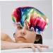 3-Piece FRCOLOR Double-Layer Satin Shower Cap Set for Women - Water-Proof, Breathable & Stylish Hair Protection - Buy Online on SooperMarket.com