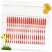BELLIFFY 100pcs Nylon Eyelash Brush Lash Bonder Lash Lengthening Mascara Eyelash Remover Eyelash Mascara Red Size 1 Red - Buy Online on SooperMarket.com