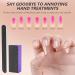 Buy SKYPIA 4 Pack Black Nail File 100/180 Grit & Purple 3 Sided Buffer Block Set - Best Nail Care Tools for Professional Finishing | International Shipping Available - Buy Online on SooperMarket.com