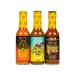 Hot Ones Season 23 The Classic Trio, Hot Sauce Pack With The Buffalo Hot Sauce, Los Calientes Verde & The Last Dab: Xperience, Made With All Natural Ingredents, 5 fl oz Bottles (3-Pack)