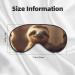 SSIMOO Adorable Sloth Sleep Mask - Adjustable Breathable Eye Mask for Comfortable Sleep | International Shipping Available - Buy Online on SooperMarket.com