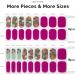 NAILOG Semi Cured Gel Nail Strips 34 pcs Salon-Quality Gel Nail Stickers Long Lasting Nail Wraps for Women with Soft Gel Finish Retro Jungle - Buy Online on SooperMarket.com
